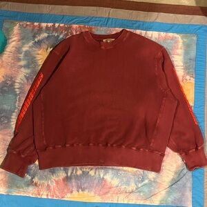 Yeezy Season 4 Calabasas Crewneck streetwear Kanye west hip hop Maroon boxy
